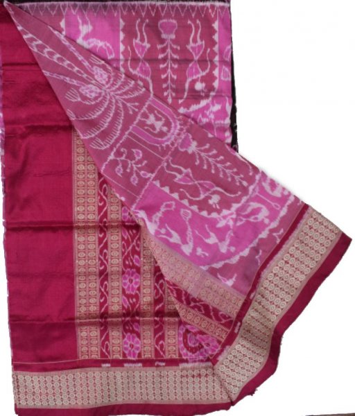 Half-Half Sambalpuri Silk Saree